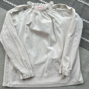 Bisby white dress top, girls